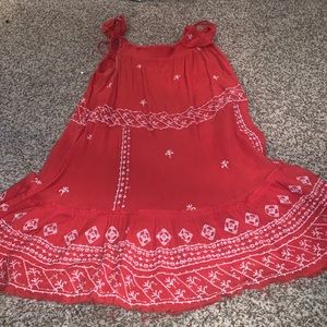 Orange free people dress